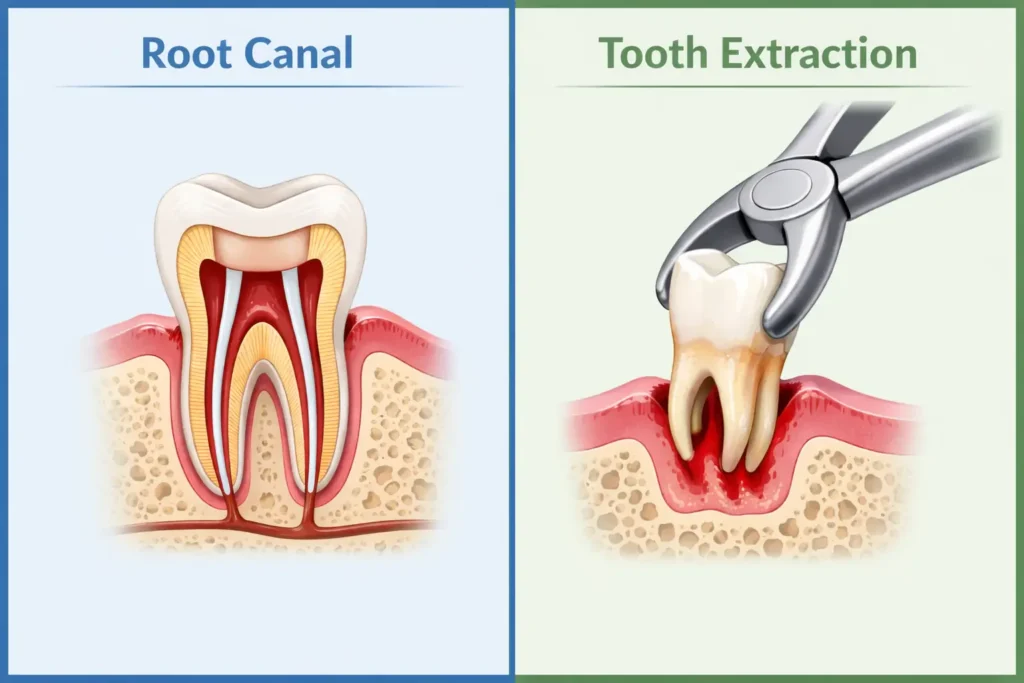 Root Canal vs Tooth Extraction: Which Is the Better Option for You?